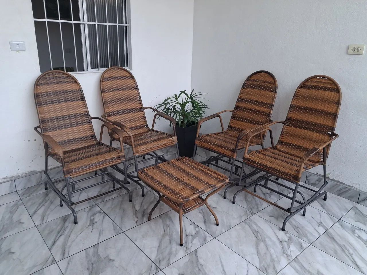 Cadeira de balanço em vime sintético vários modelos  - Foto 2