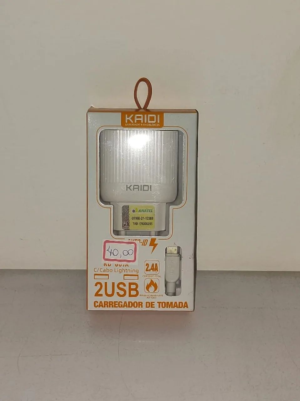 Carregador iPhone Kaidi Original com Cabo Lightning - Foto 4