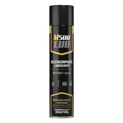 Desengripante Lubrificante Spray M500 Lub Aerossol 300ml/180g - MD Borrachas