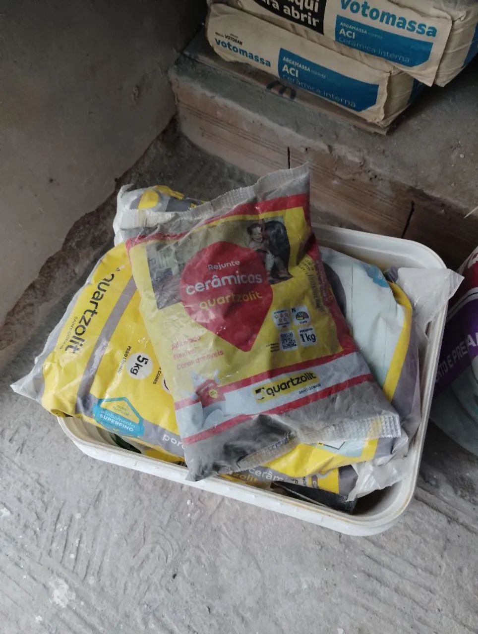 Excess grout and mortar materials