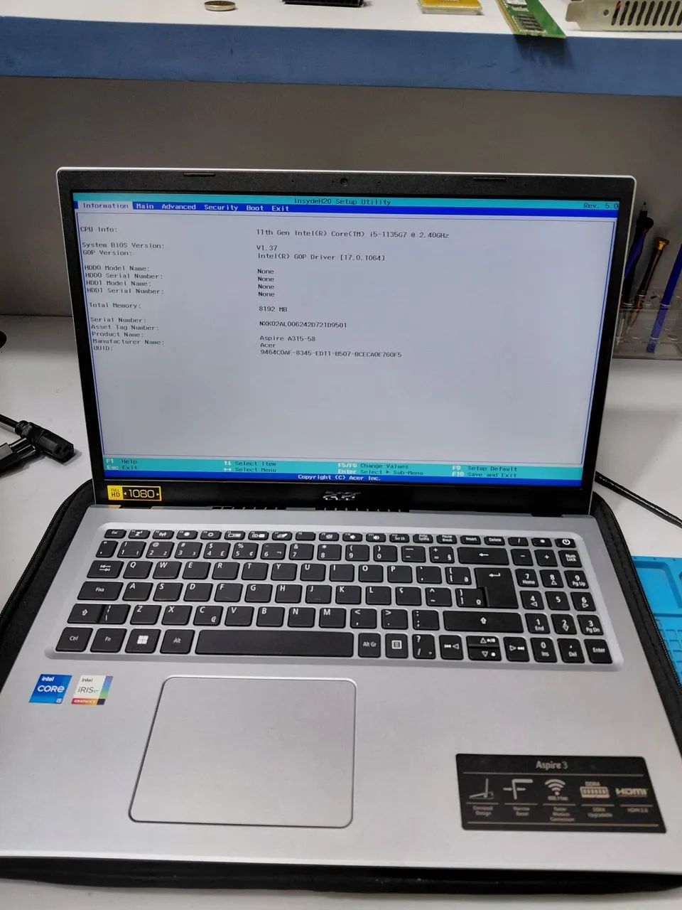 Notebook Acer Aspire 3