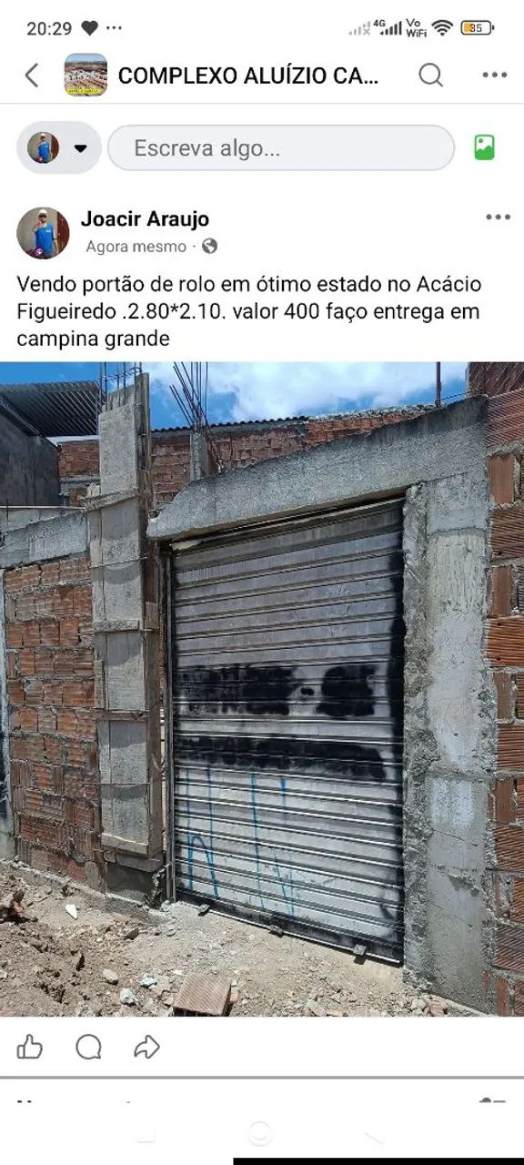 Portão de rolo 