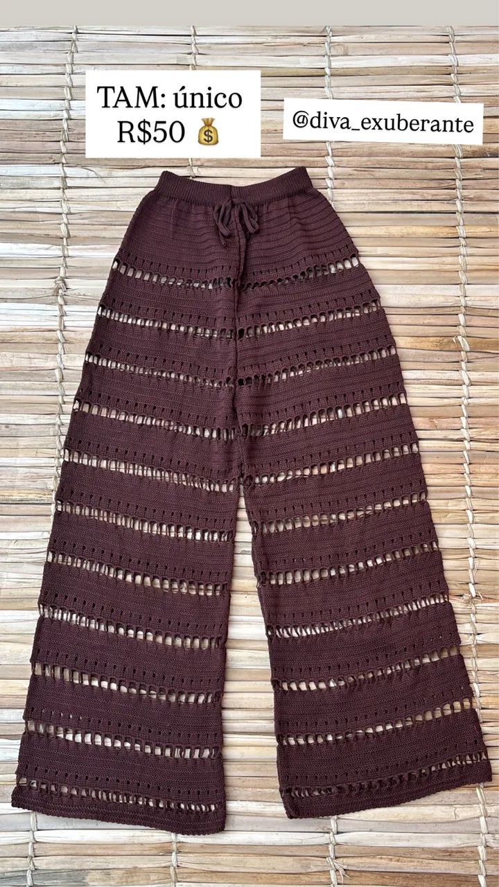 Calça tricô 