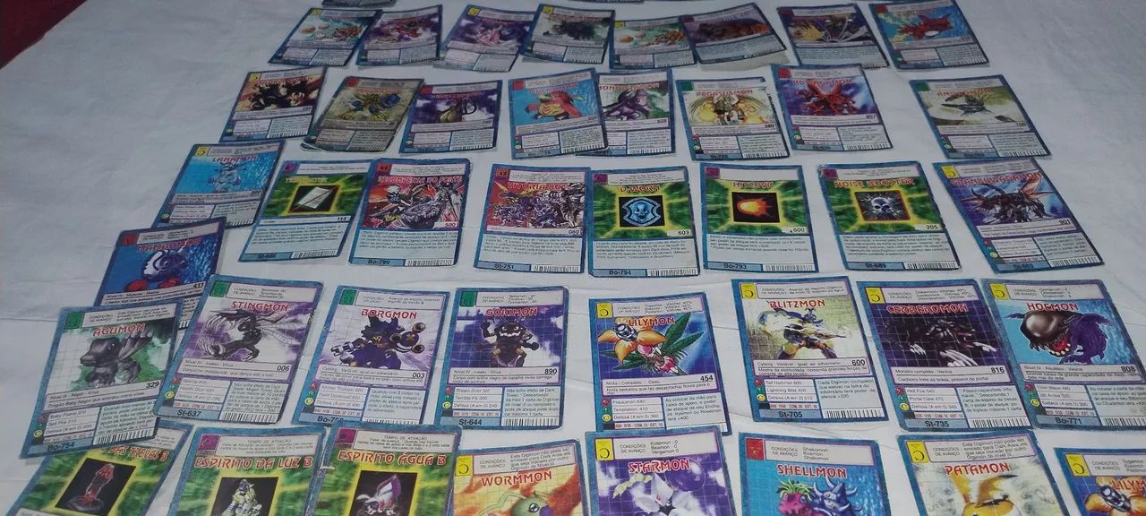Lote 65 Mini Cards Digimon D Tector  - Foto 3
