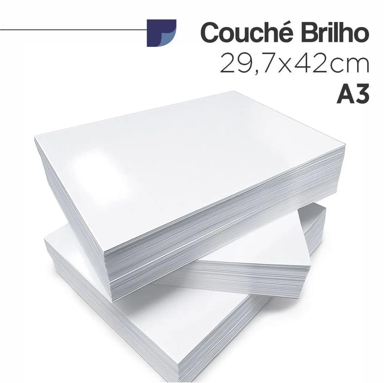 PAPEL A3 COUCHÊ BRILHO 150g - Foto 4