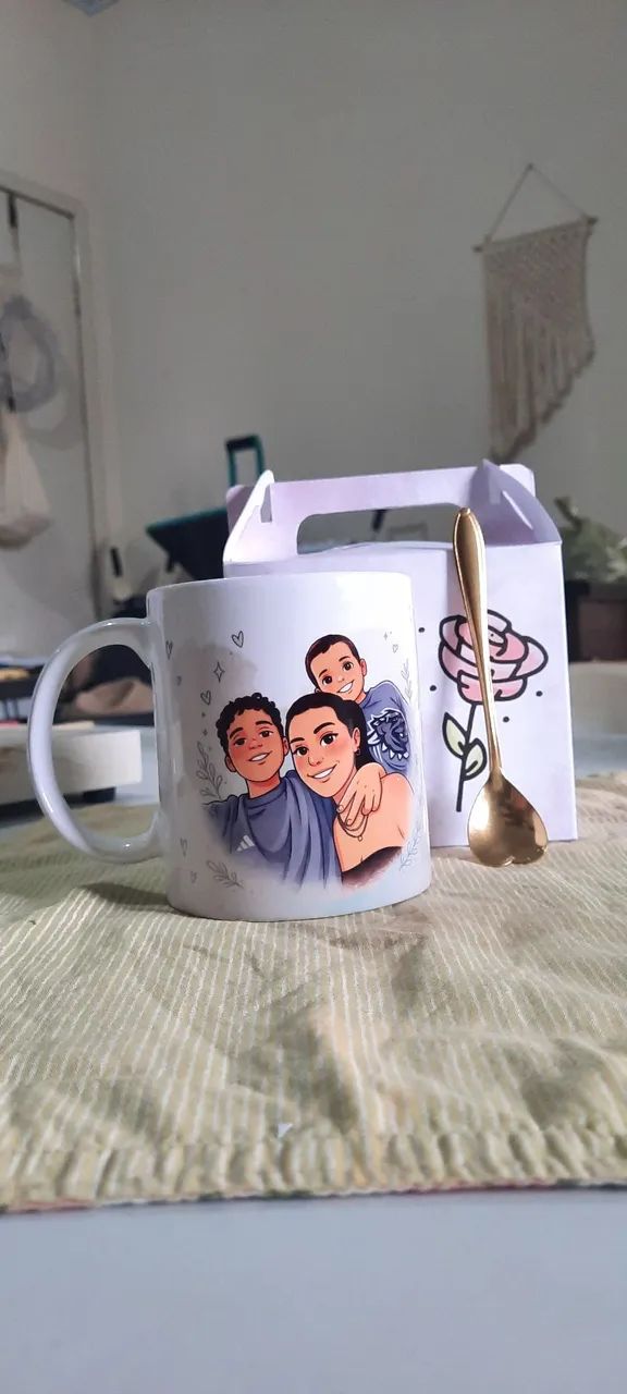 Caneca personalizada + colher - Foto 2