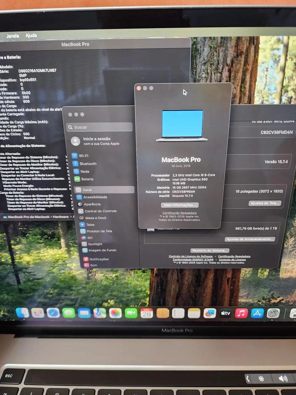 MacBook Pro 2019 16 Polegadas i9 16gb 1TB  - Foto 2