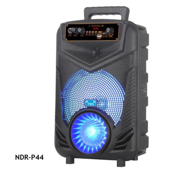 Caixa de Som Karaoke NDR-P55 com Woofer de 8 Polegadas, Controle Remoto - Foto 3