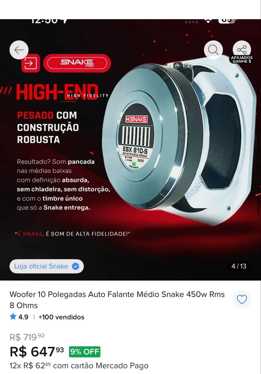 Médio grave snake 