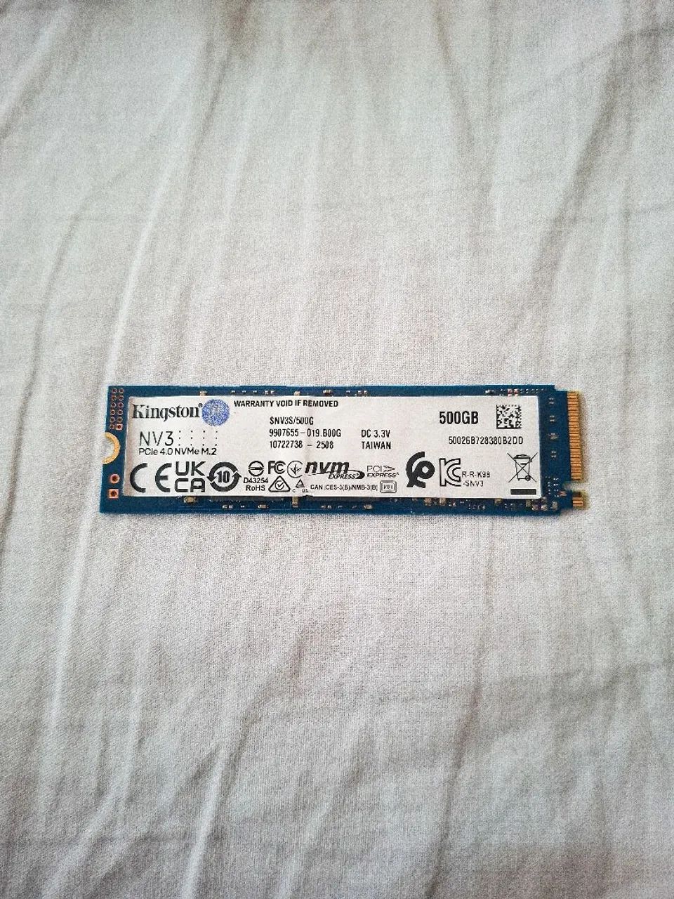 SSD NVME 3 Kingston 500GB