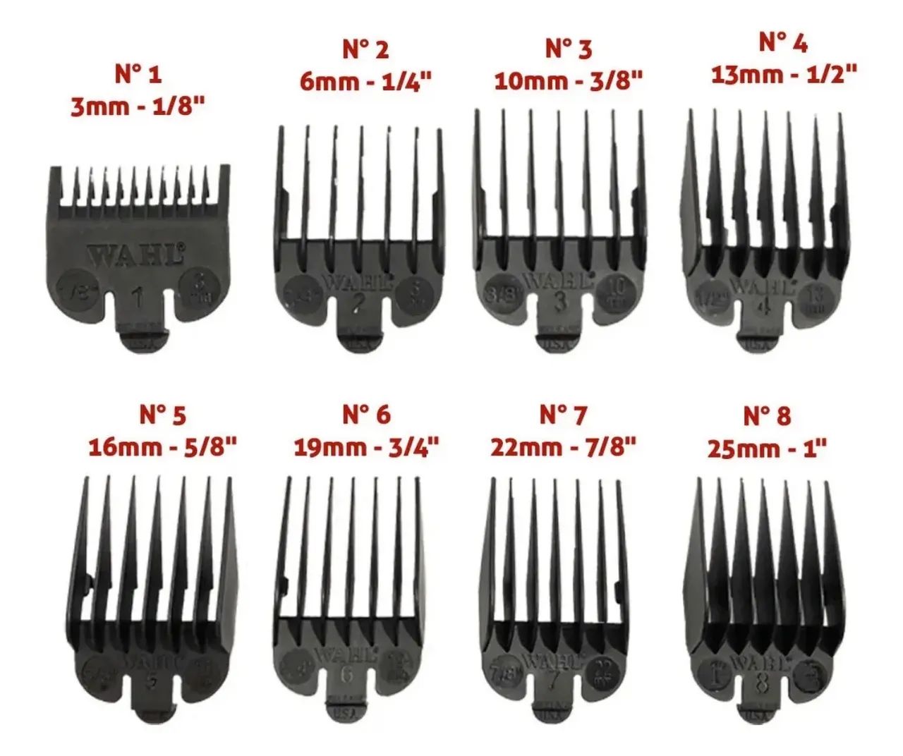 Kit 8 Pentes Para Máquina Wahl - Foto 2