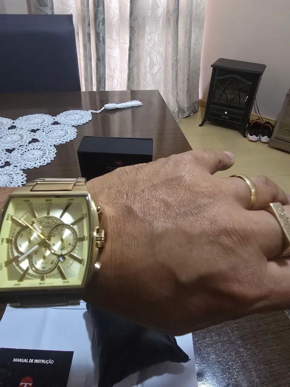 Relógio technos dourado - Foto 3