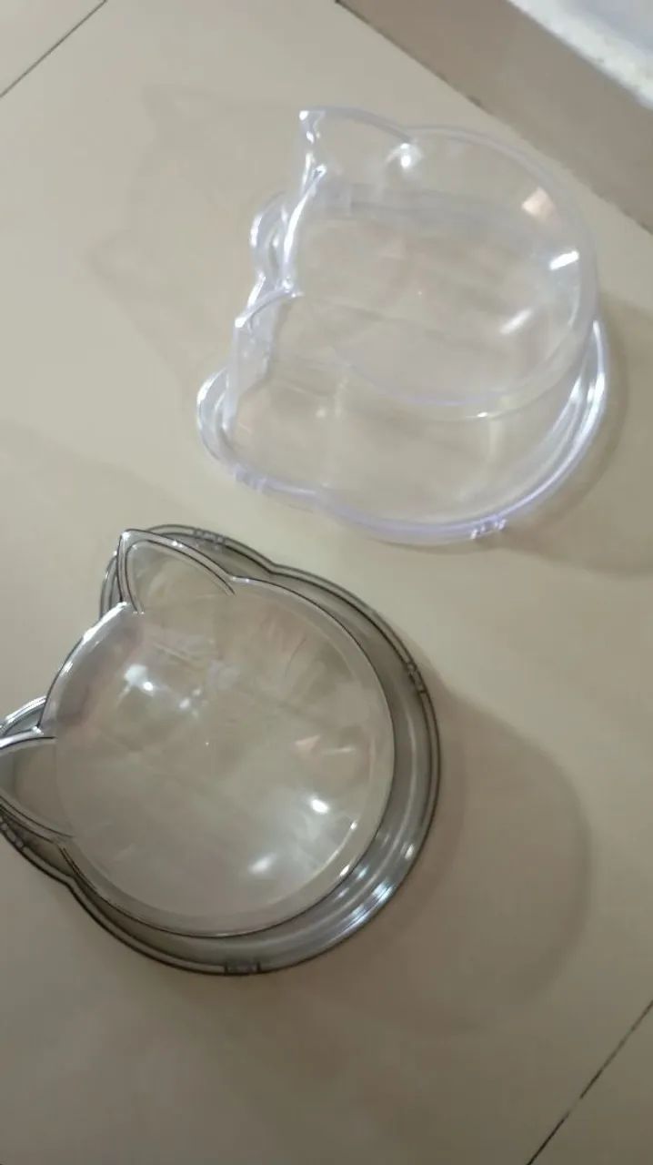 Vasilhas acrílico pet comedouro novos - Foto 5