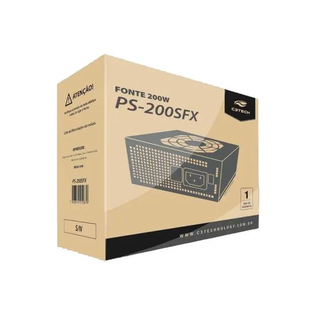Fonte para Micro Computador Mini-SFX 200W Real C3tech - Foto 2