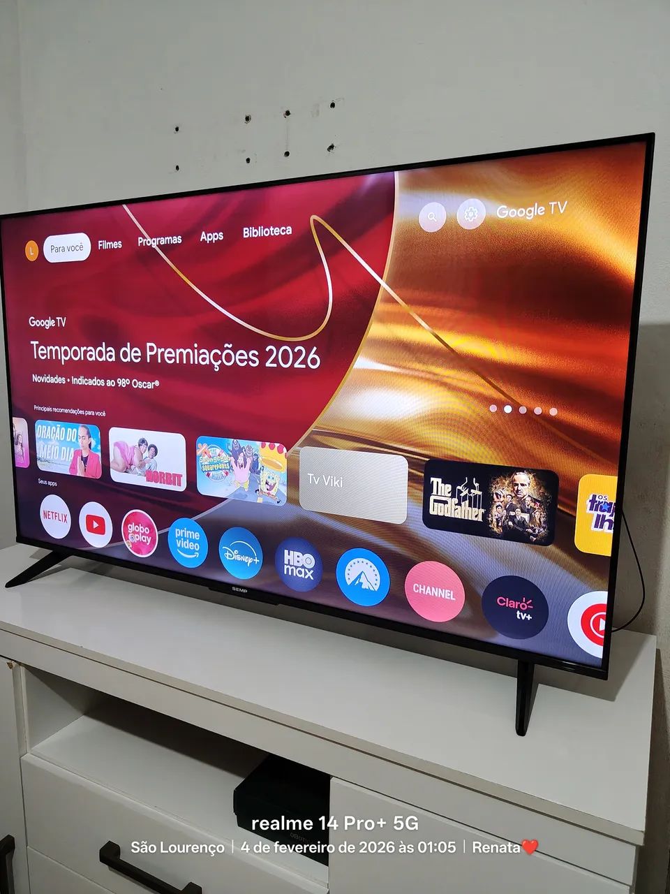 Smartv Semp 50 polegadas impecável  - Foto 2