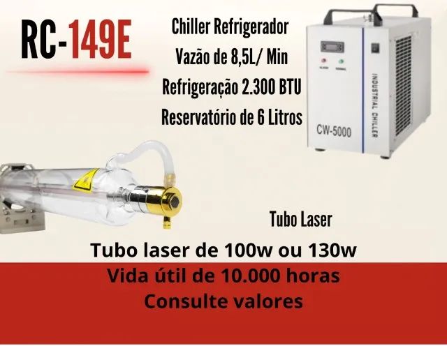 Máquina de corte a laser 140x90 100w nova, pronta pra trabalhar! - Foto 2