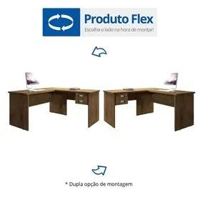 Escrivaninha Em L 2 Gavetas com Chave - (Promoção)!! - Foto 3