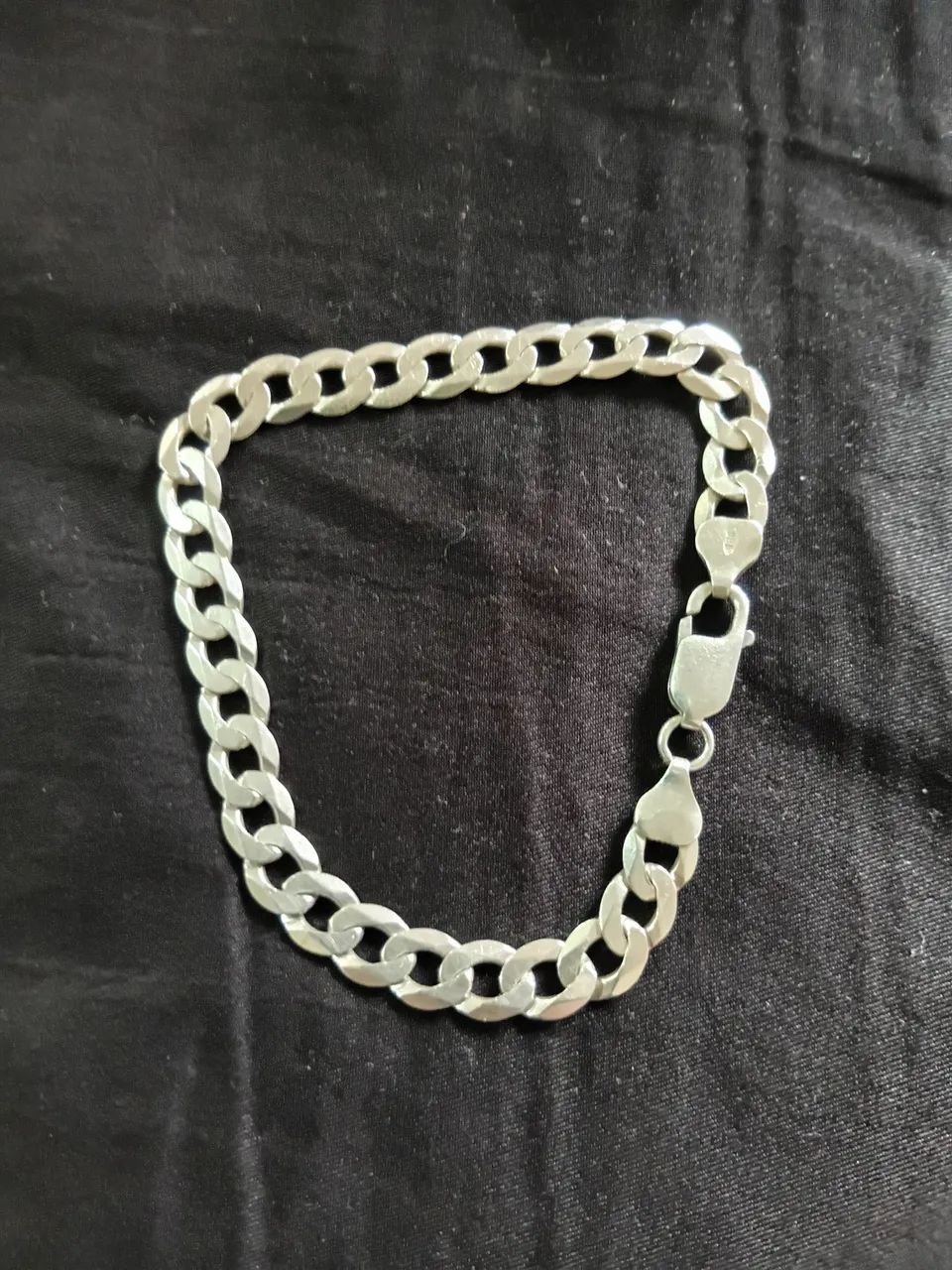Pulseira de Prata 925k grande Maciça 