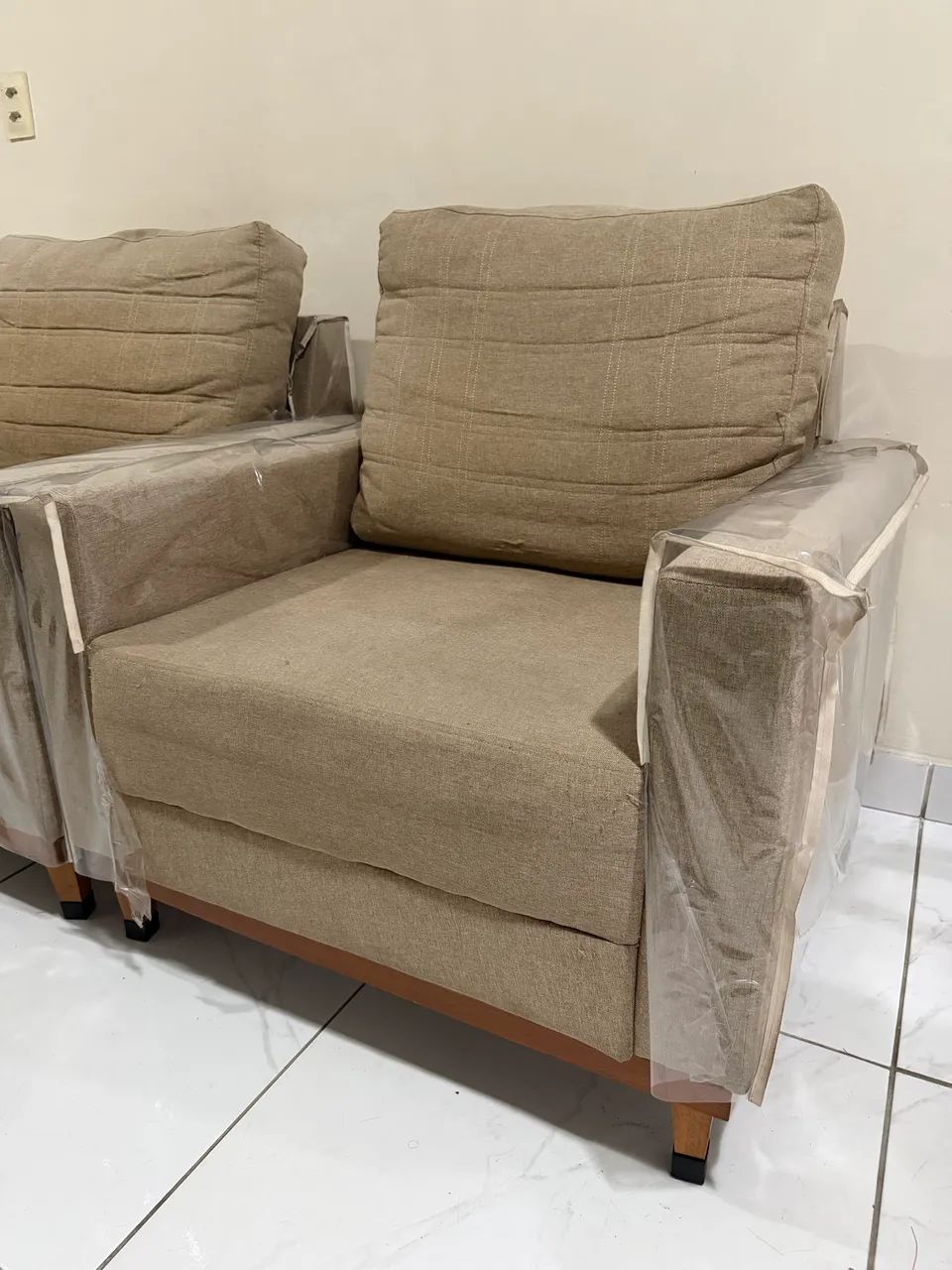 2 Poltronas em linho  - Foto 2