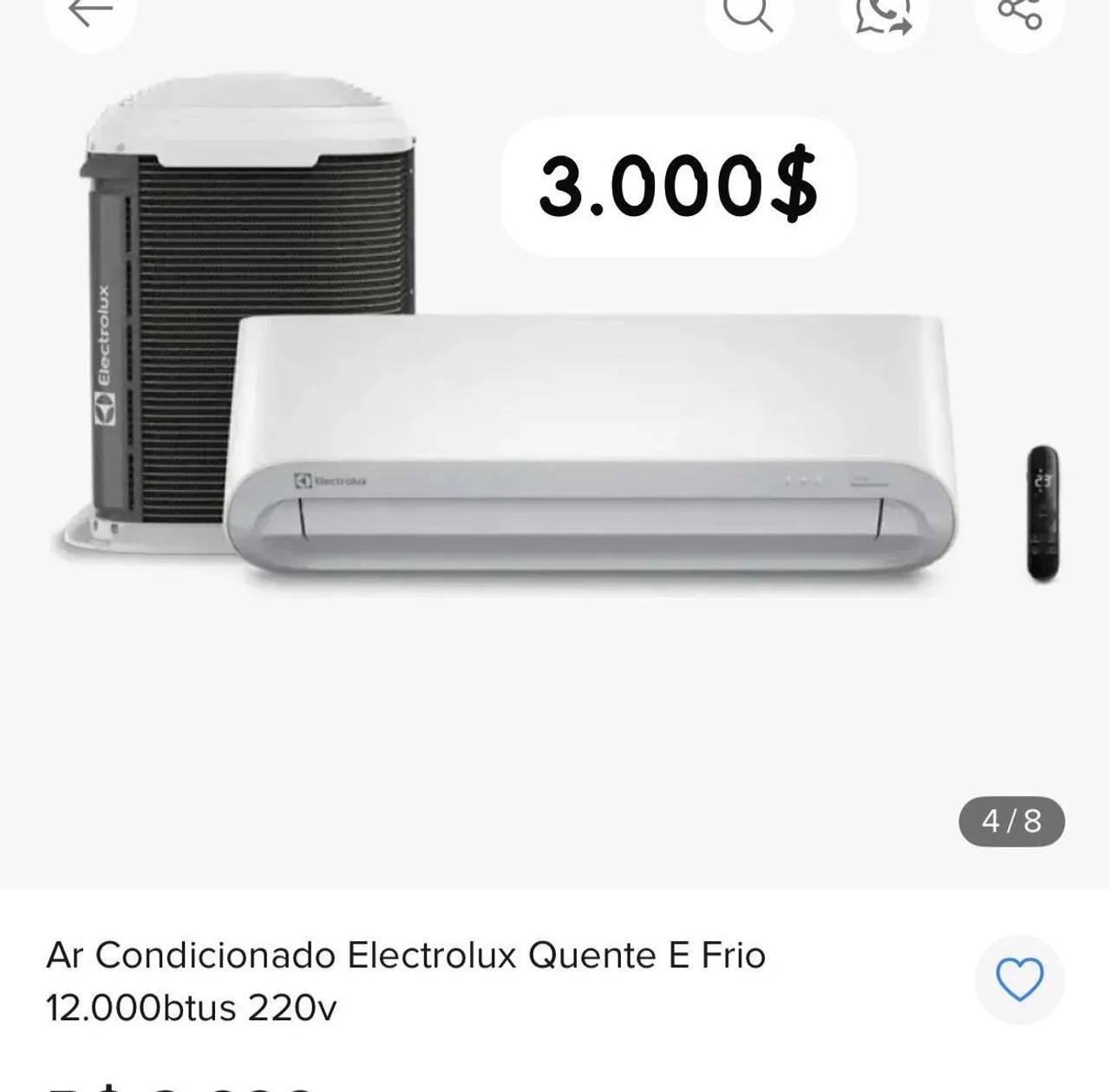 Ar condicionado Electrolux 