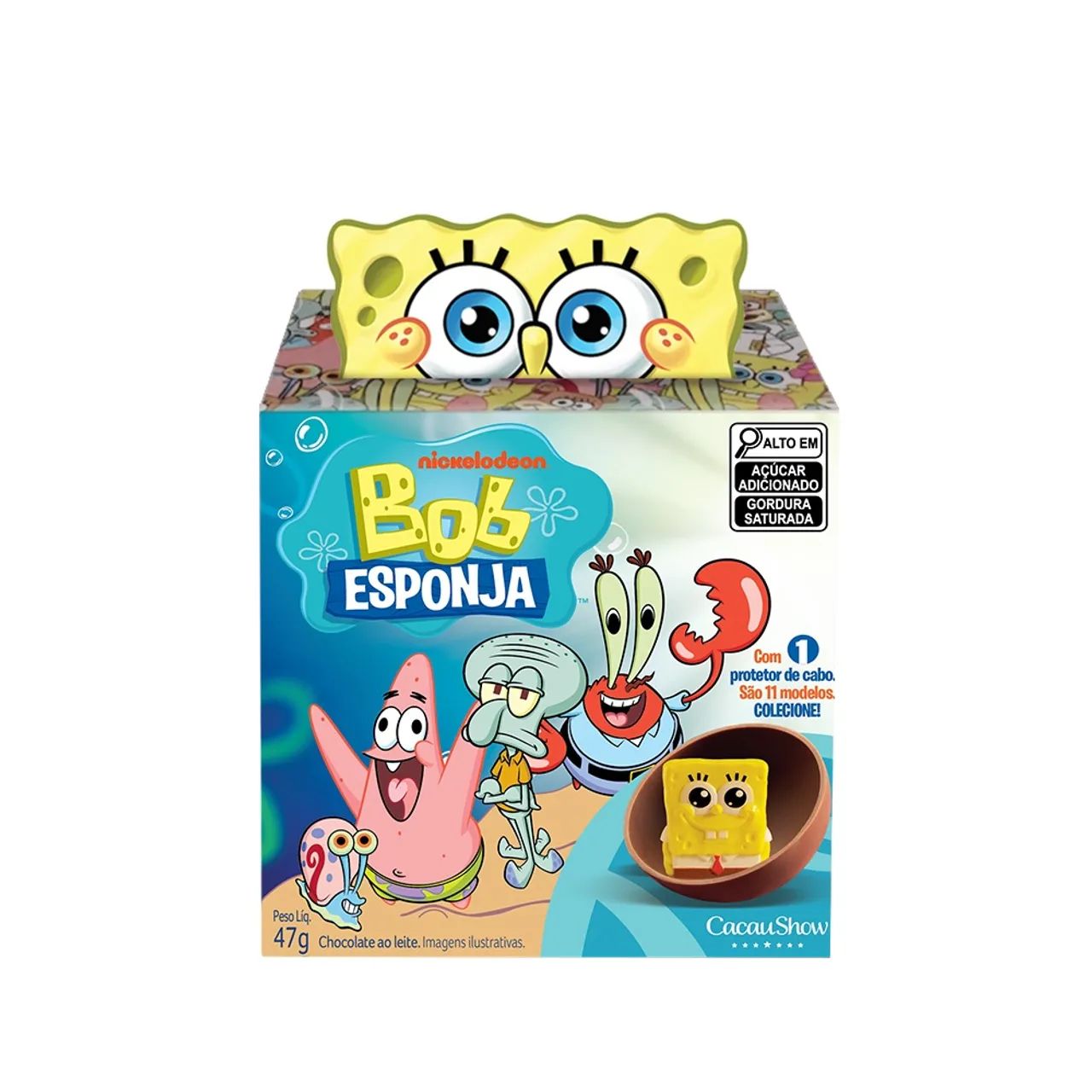 Coleção Bob Esponja Cacau Show - unidade
