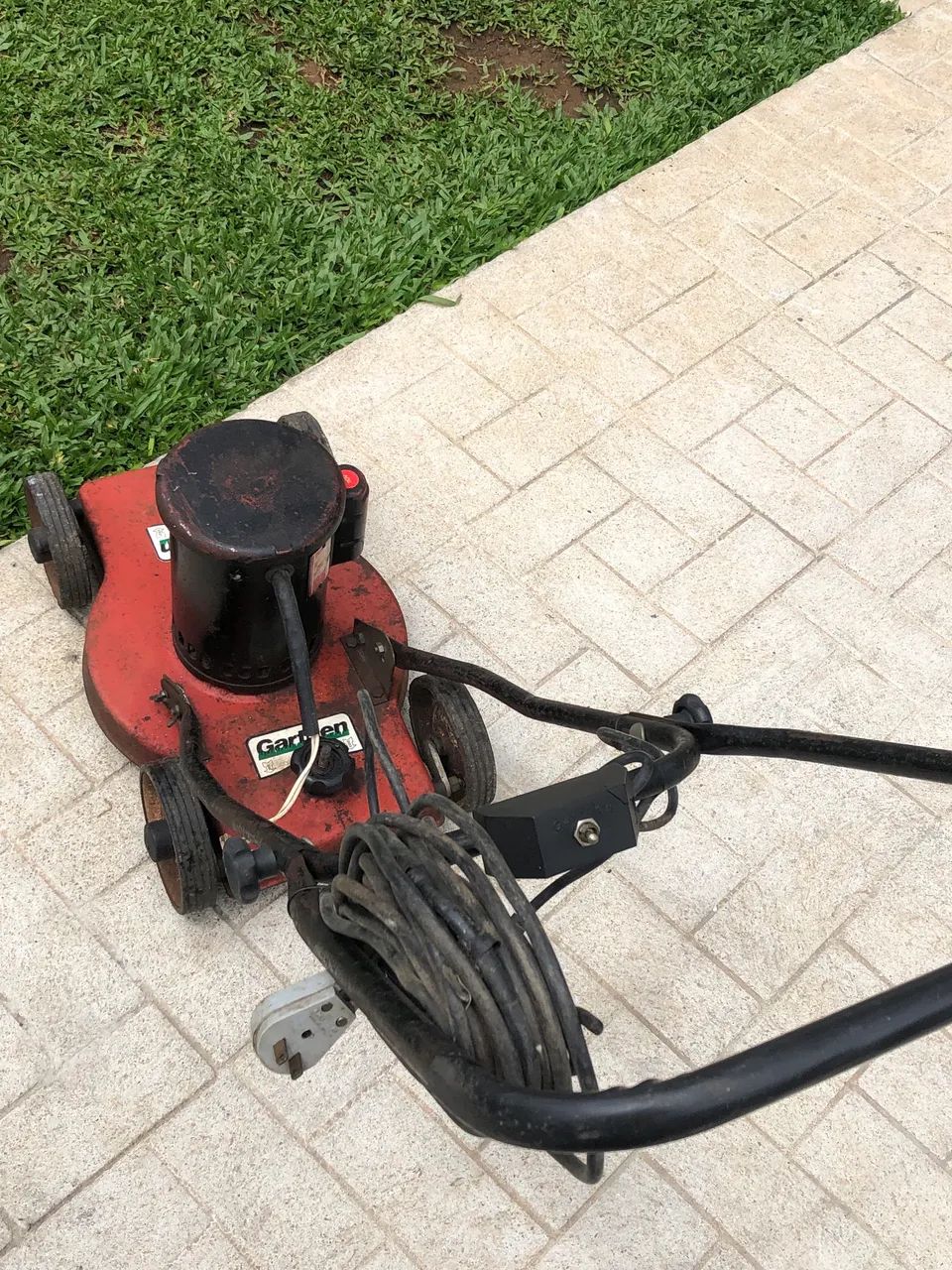 Corta grama máquina cortar grama rocadeira  - Foto 2