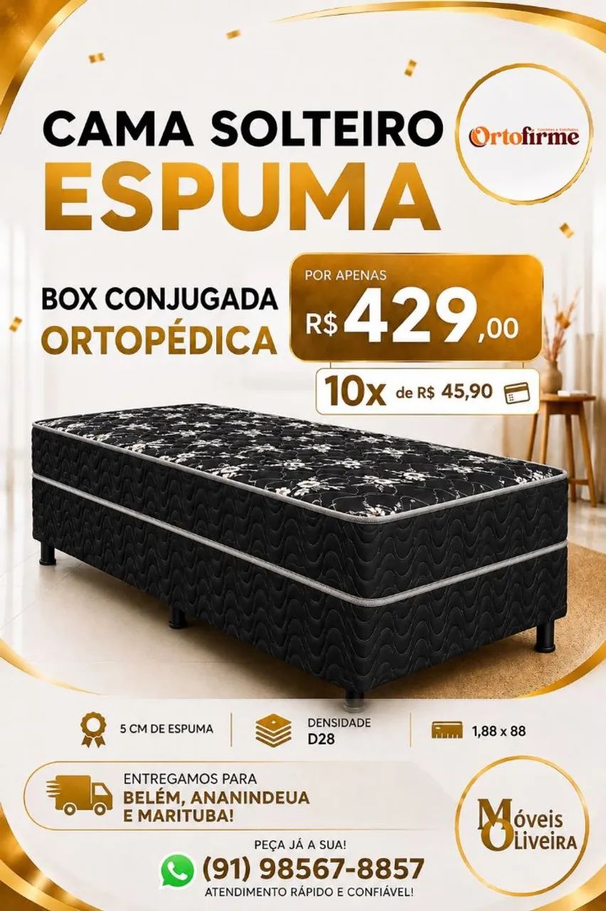 Camas Solteiro e Solteirão. Entregamos HOJE!