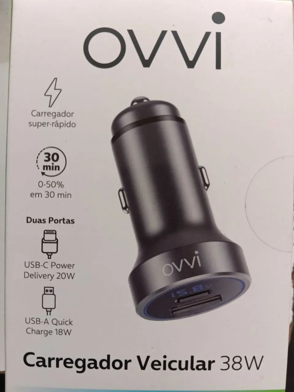 Carregador veicular original vivo