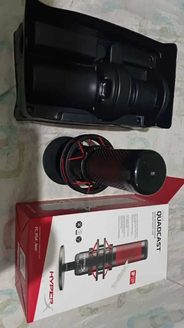 HyperX Quadcast - Microfone USB de alta qualidade