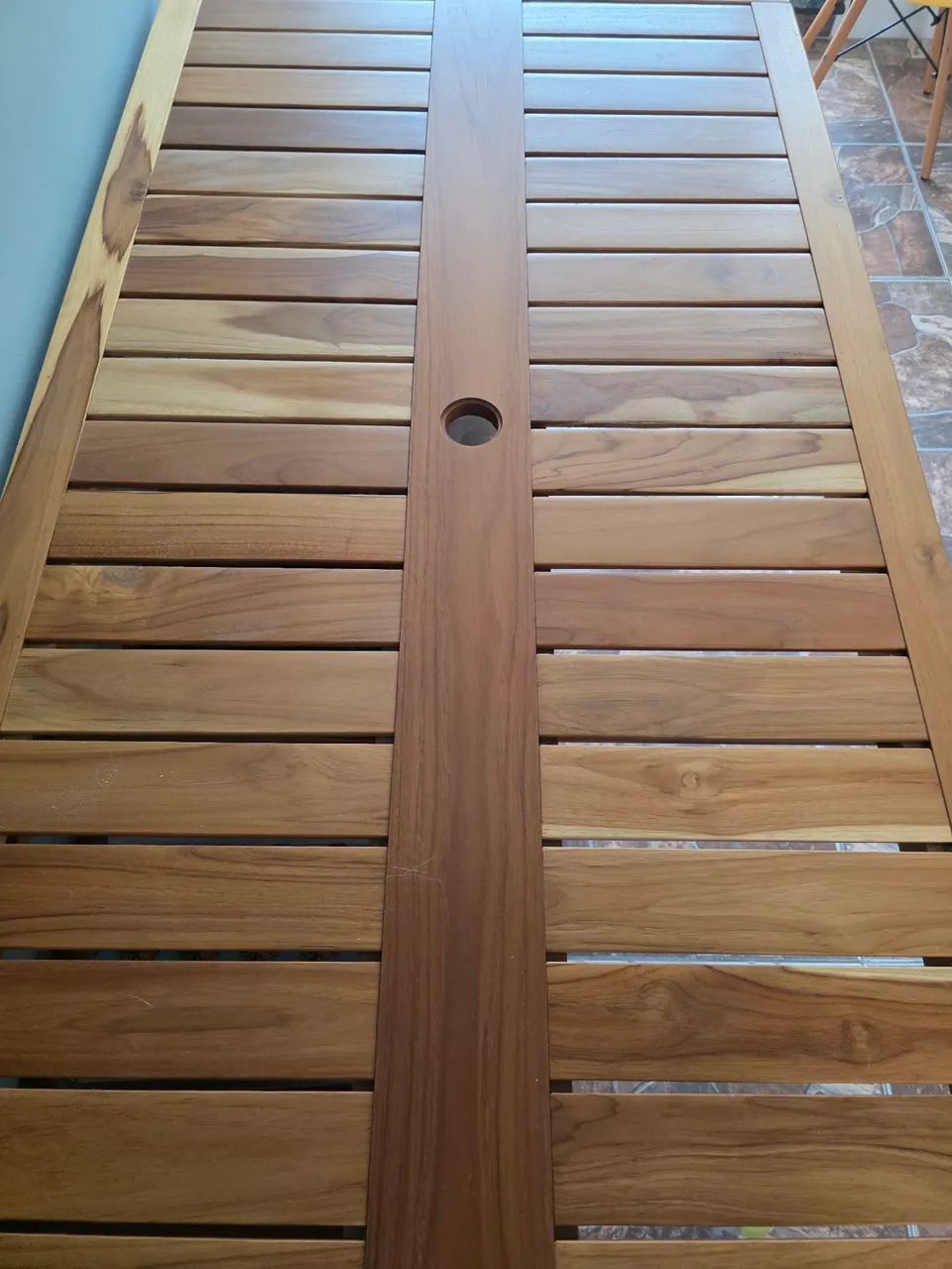 Mesa em madeira marrom - Foto 3