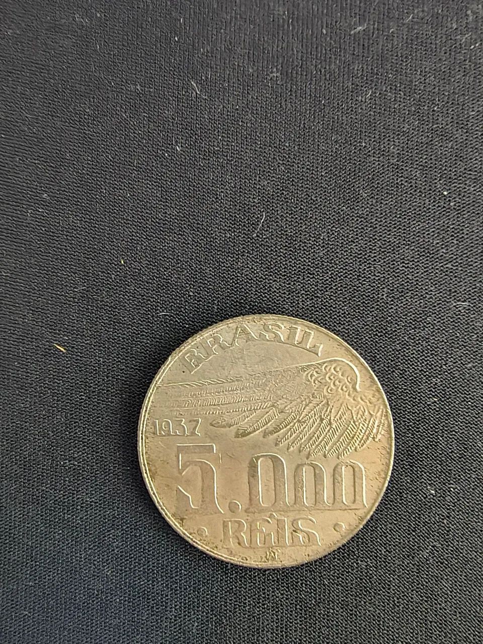 Moeda de 5000 reis ano 1937
