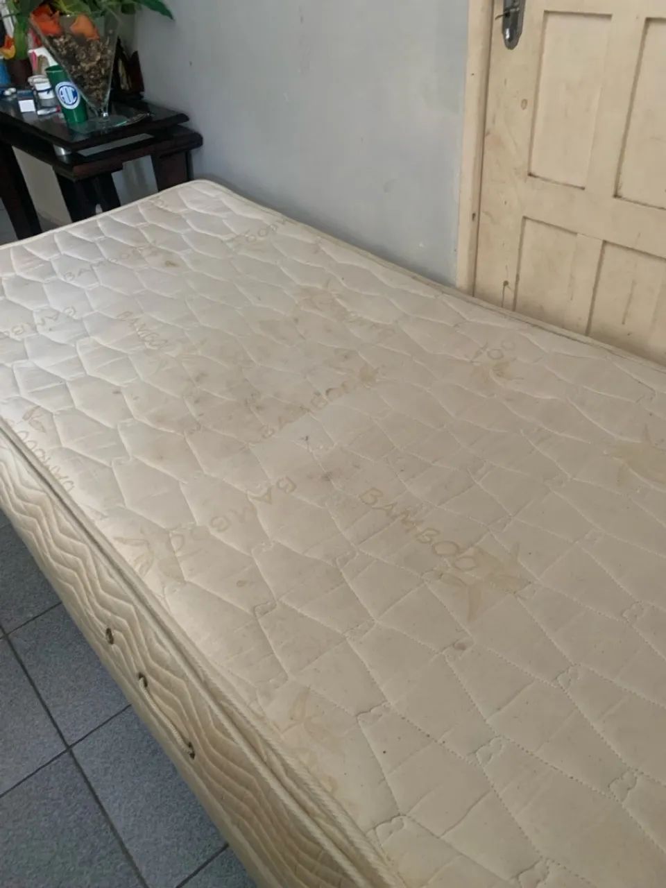 Cama de solteiro grande com auxiliar,ortocrin com tecido jacquard bambu - Foto 5