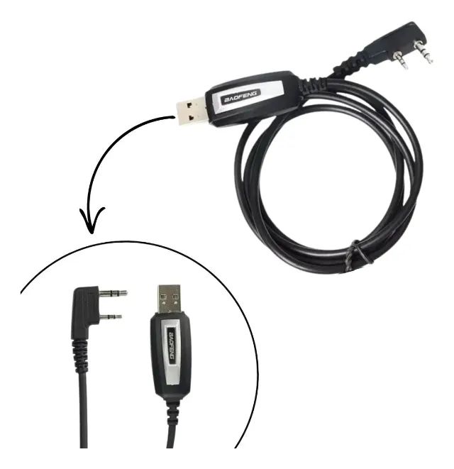 (PROMOÇÃO PIX) Cabo Programação Radio Baofeng Uv-5r Uv-5ra Uv-5rb Uv-5rc - Foto 4