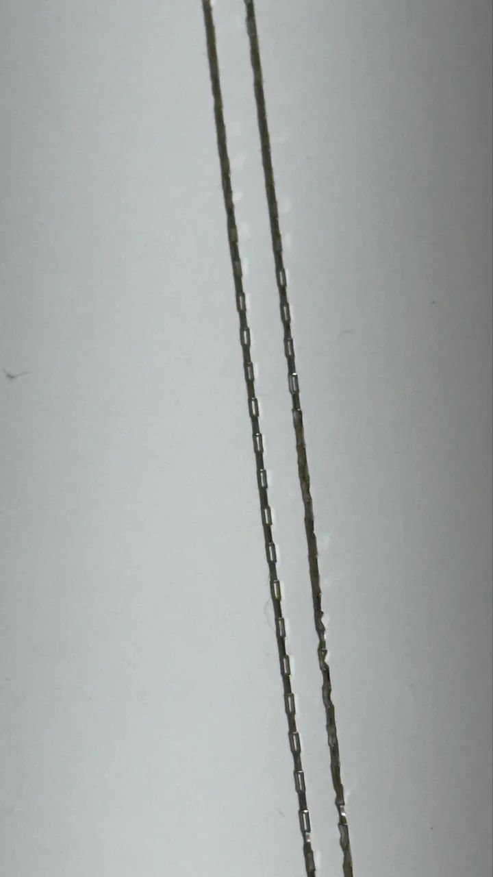 Corrente Ouro Branco 18k (750) 60cm - Original - Foto 4