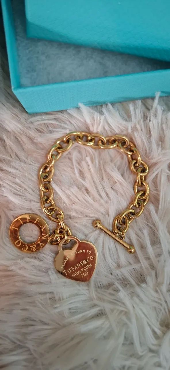 Pulseira Tiffany & Co. Dourada nova - Foto 3