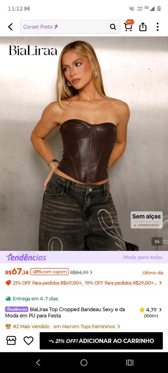 Cropped corset 