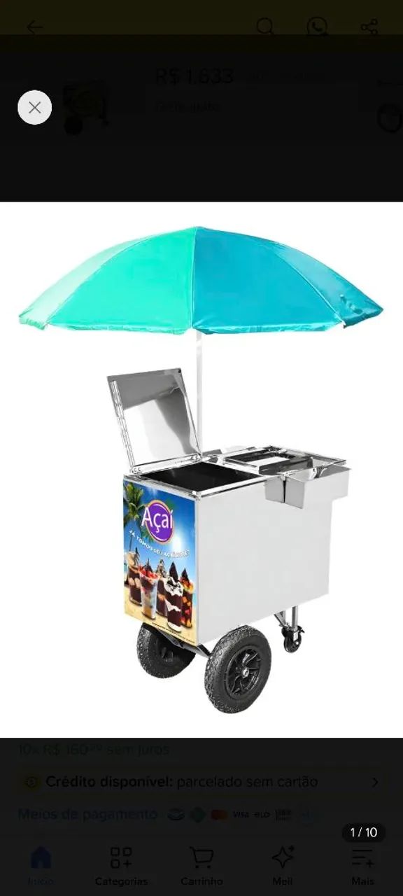 Carrinho Açaí / Picole
