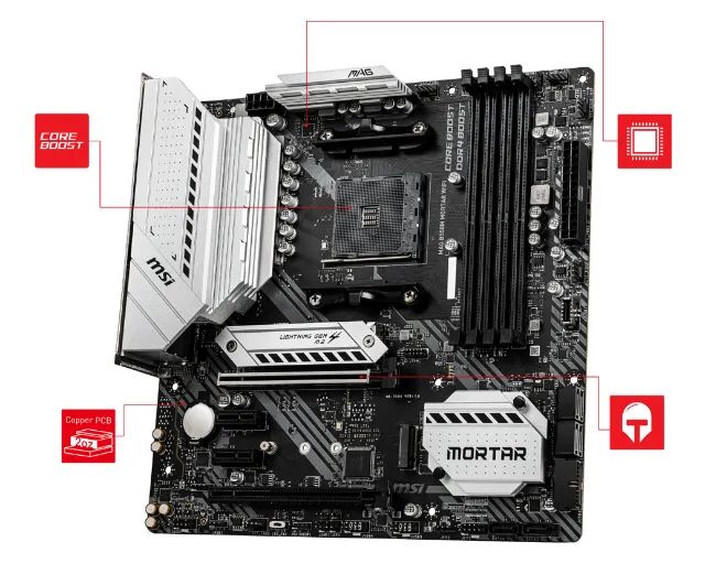 placa mae b550m msi wifi