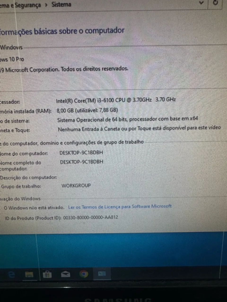 CPU core i3 sexta geração 6100 GHz 3.70 8 gigas  - Foto 3
