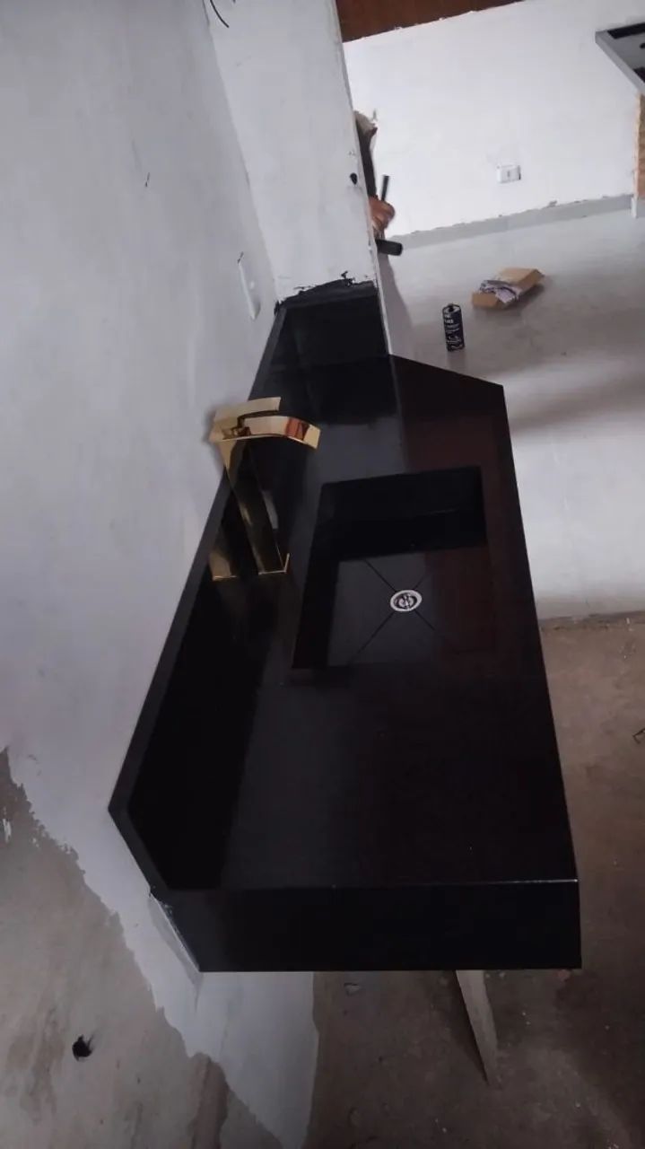 Mesas lavatório preto vialactea e outros materiais  - Foto 2