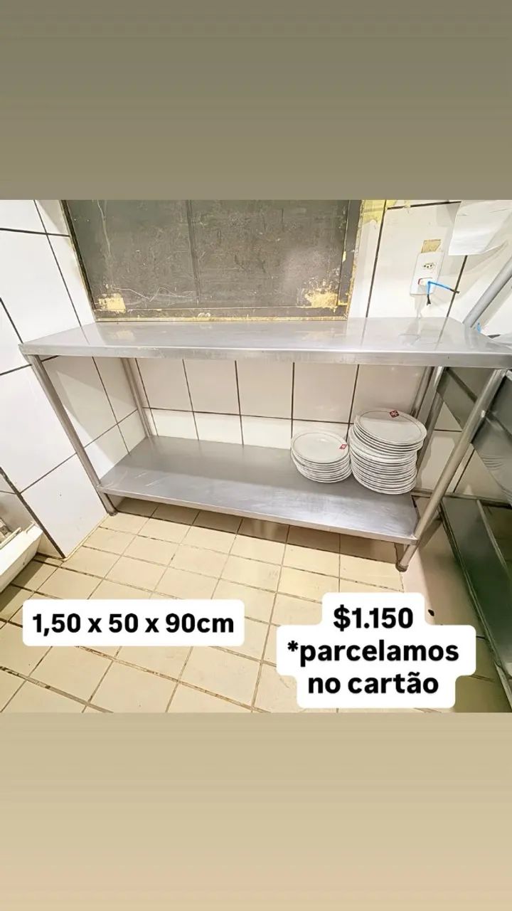 BANCADA DE INOX 