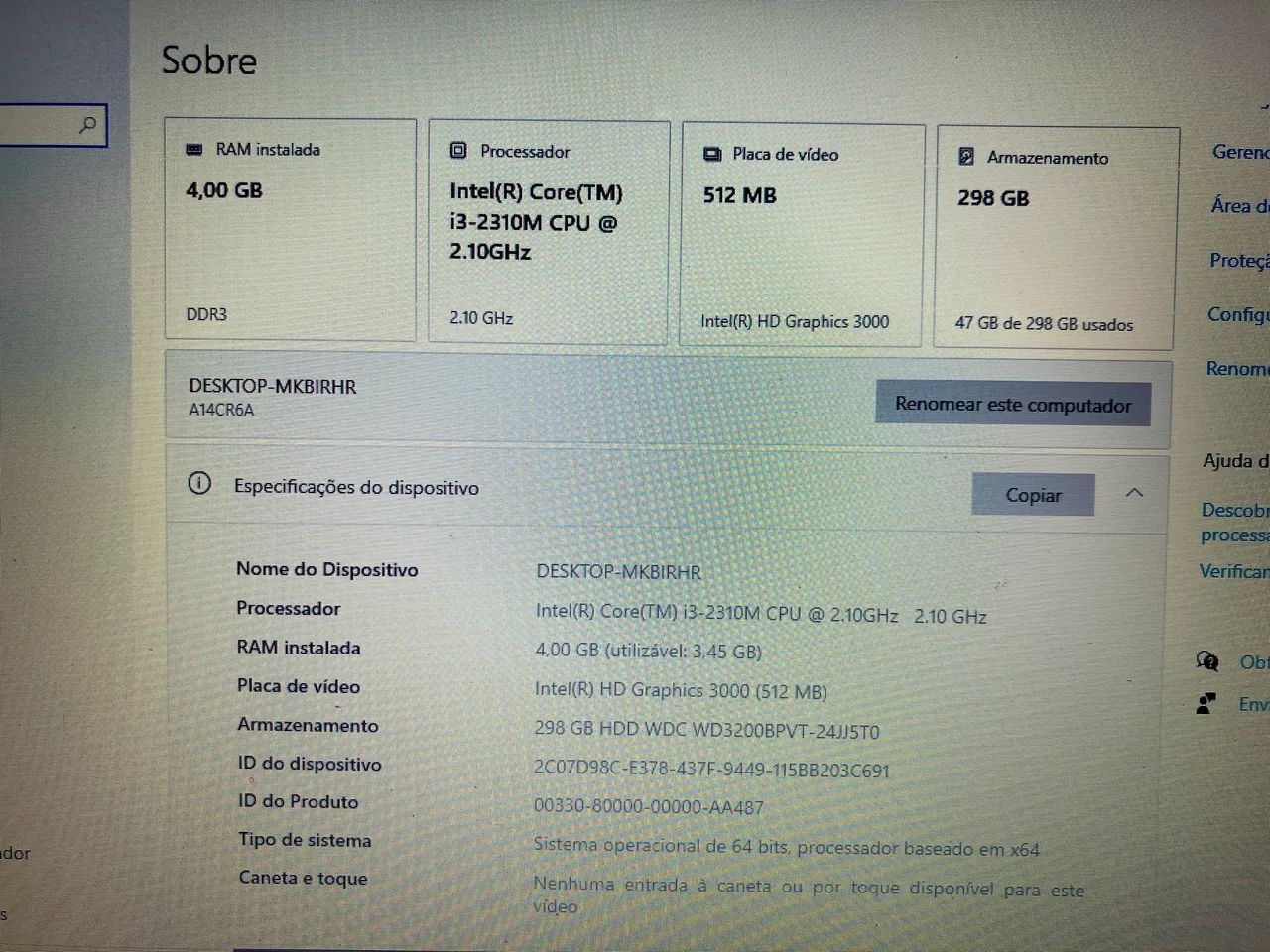 Notebook Positivo Master N190