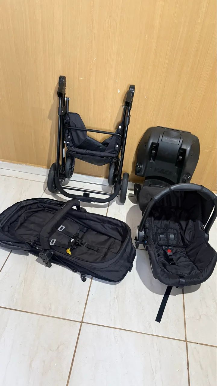 Kit carrinho e bebê conforto galzerano  - Foto 4