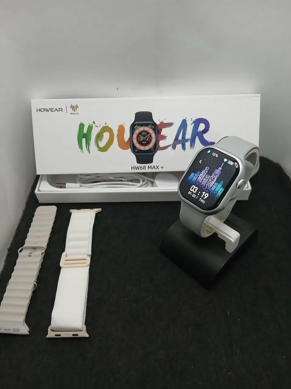 SMARTWATCH HOWEAR HW 68+ 47MM ANDROID E IOS.  * NOVO * - Foto 3