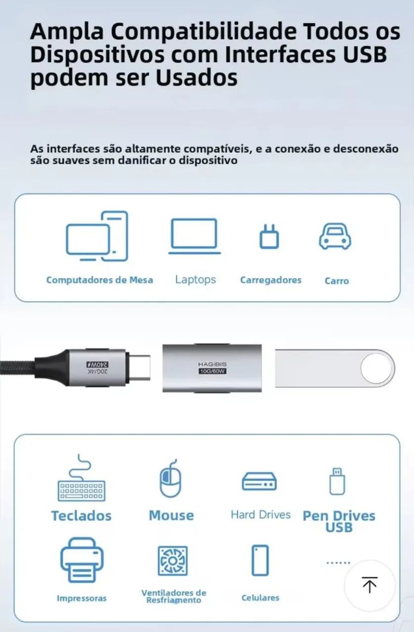 Adaptador Tipo C para USB A  - Foto 3
