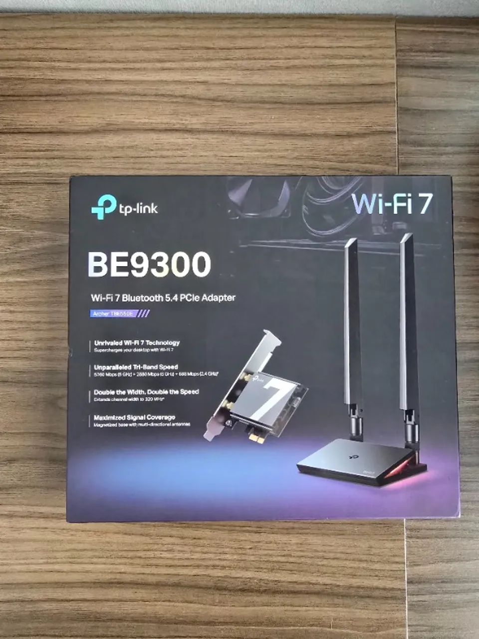 Placa de Rede PCI-E TP-Link TBE550E (BE9300) WI-FI 7