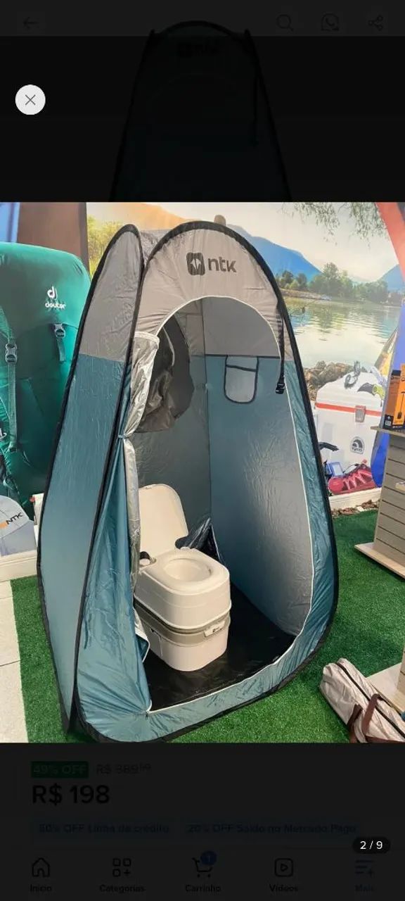 Barraca camping banheiro  - Foto 5