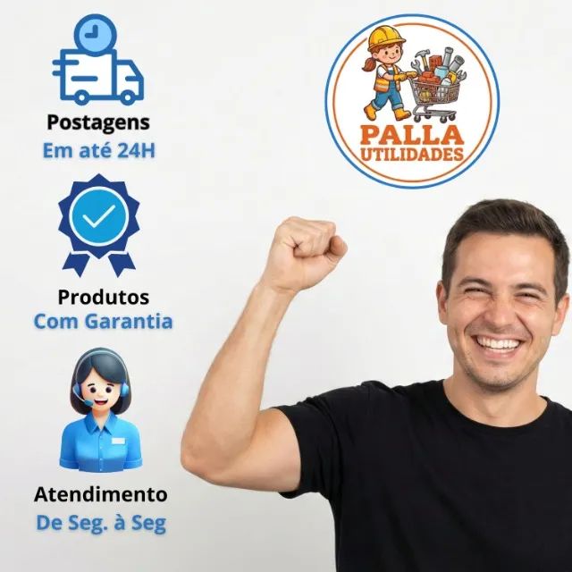 Braço Cano Para Chuveiro em Alumínio Polido 30cm e 40cm - Foto 3