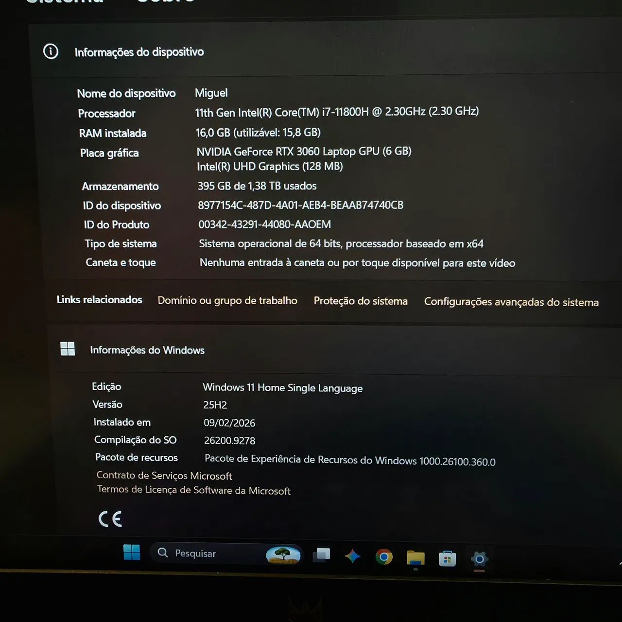 Acer Predator Hélios 300 RTX 3060 - Foto 4