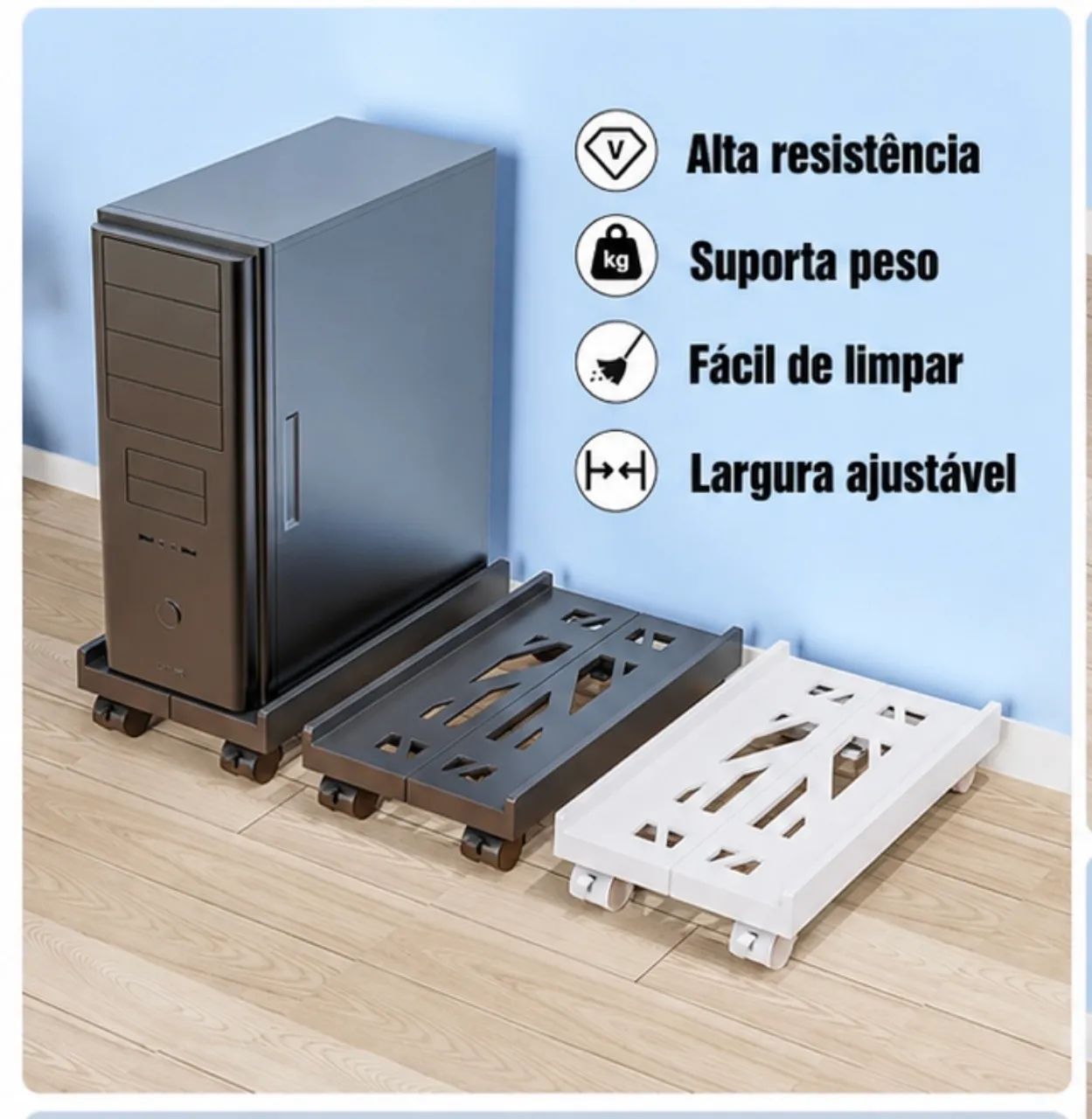 Suporte móvel para CPU computador - Foto 3
